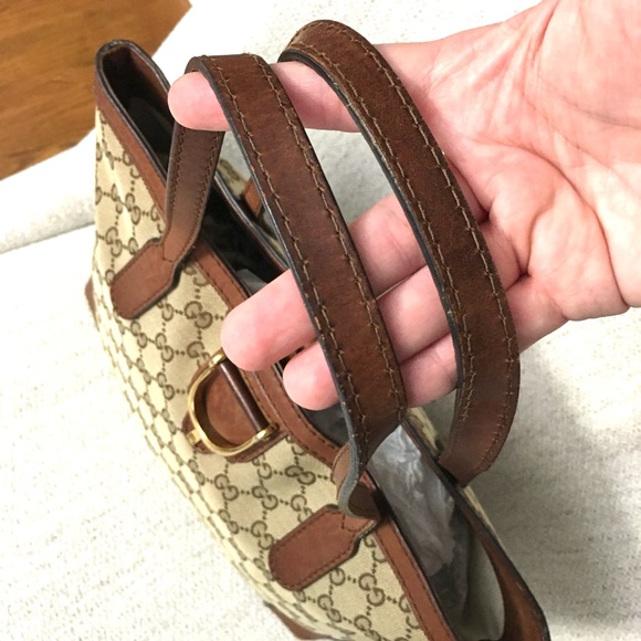 Gucci authentic brown monogram canvas tote bag - Picture 15 of 15